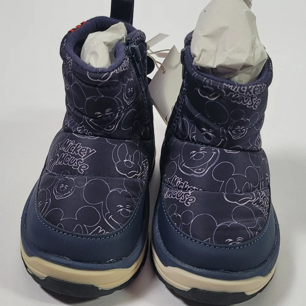 Zara Kids Navy Mickey Mouse Boots